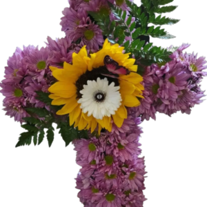 Memorial Flower Cross